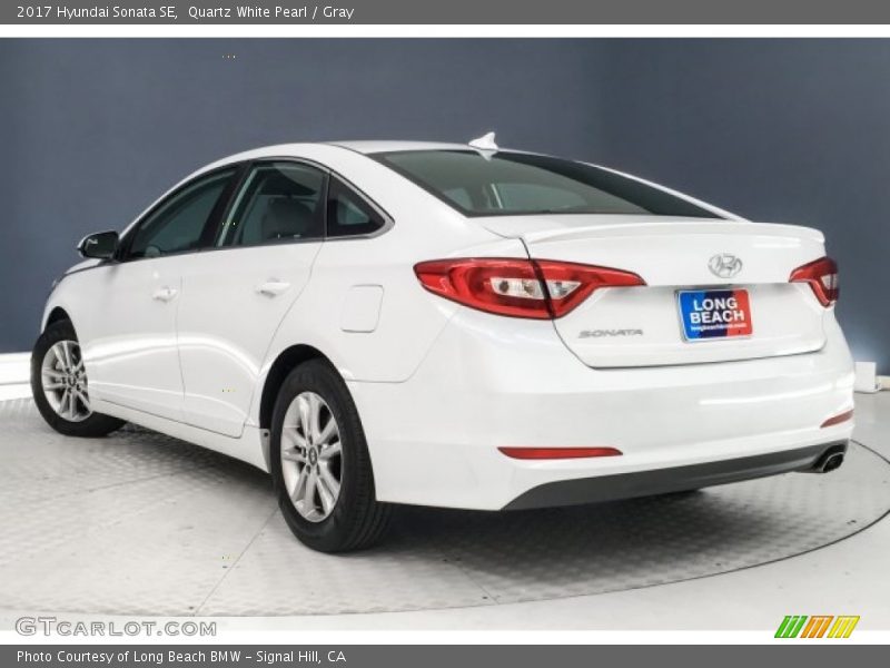 Quartz White Pearl / Gray 2017 Hyundai Sonata SE