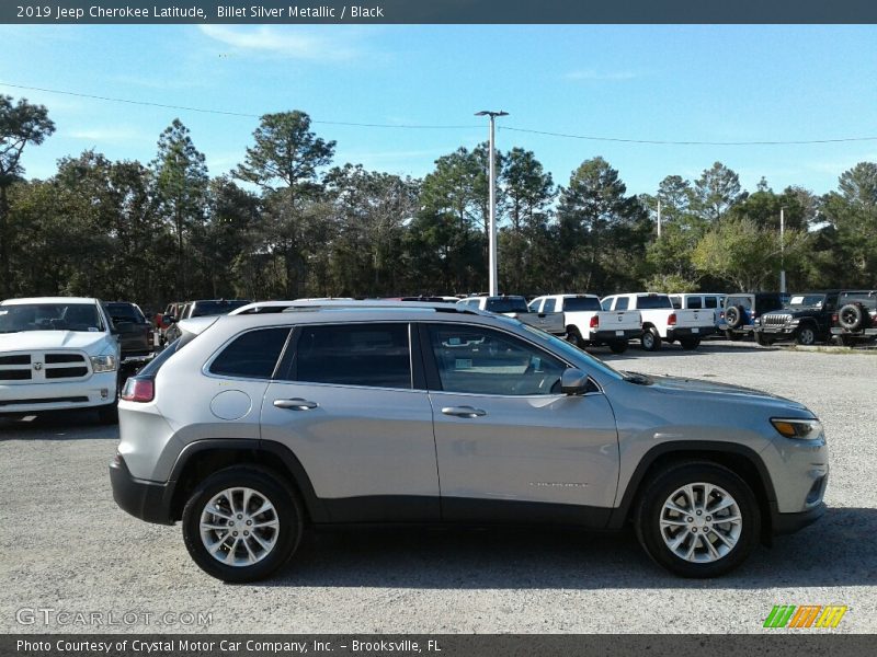 Billet Silver Metallic / Black 2019 Jeep Cherokee Latitude