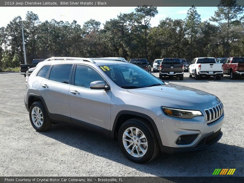 Billet Silver Metallic / Black 2019 Jeep Cherokee Latitude