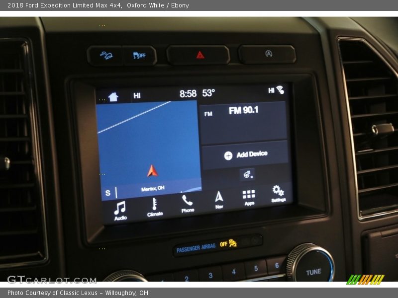Oxford White / Ebony 2018 Ford Expedition Limited Max 4x4