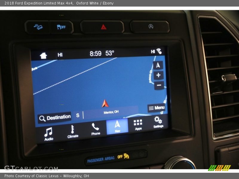 Oxford White / Ebony 2018 Ford Expedition Limited Max 4x4