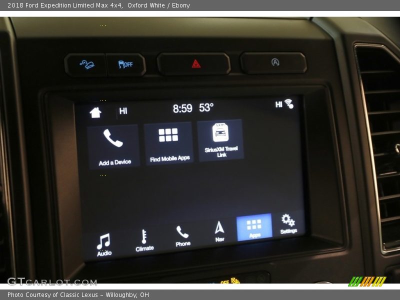 Oxford White / Ebony 2018 Ford Expedition Limited Max 4x4