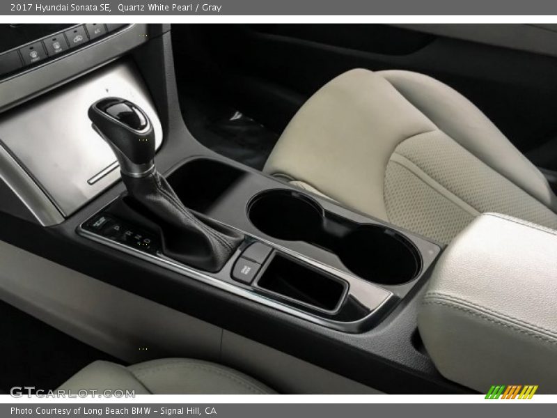 Quartz White Pearl / Gray 2017 Hyundai Sonata SE