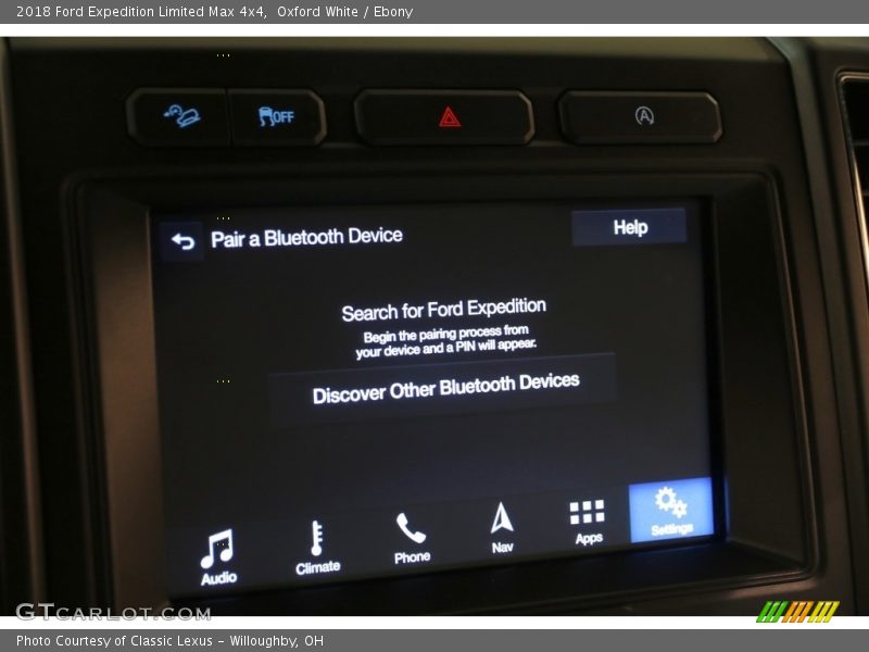 Oxford White / Ebony 2018 Ford Expedition Limited Max 4x4