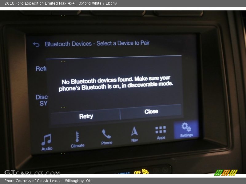 Oxford White / Ebony 2018 Ford Expedition Limited Max 4x4