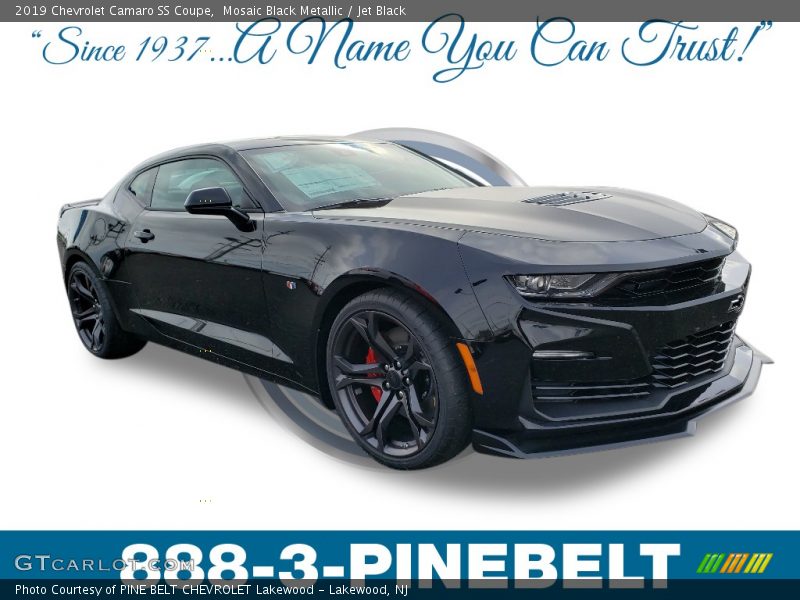 Mosaic Black Metallic / Jet Black 2019 Chevrolet Camaro SS Coupe