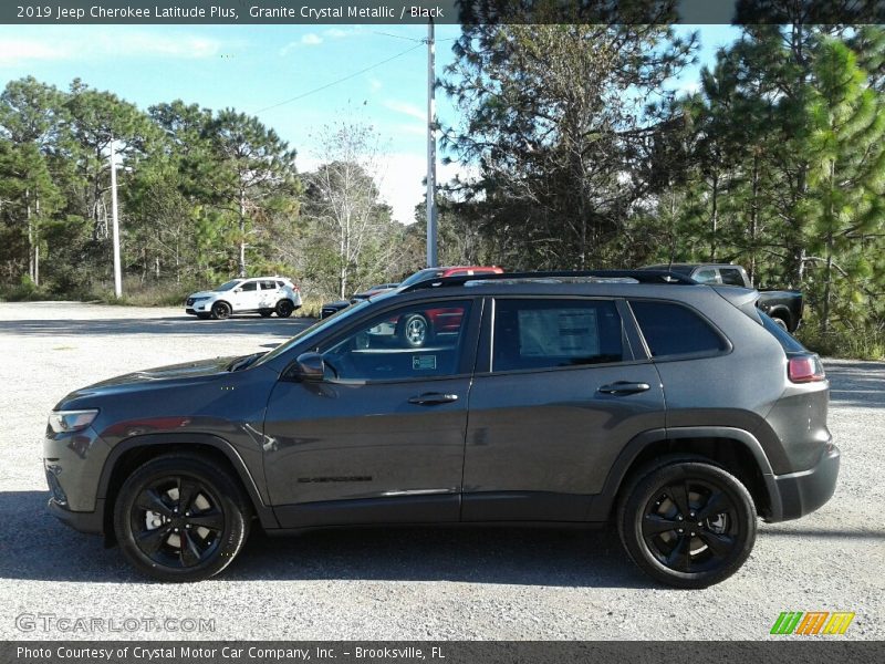 Granite Crystal Metallic / Black 2019 Jeep Cherokee Latitude Plus