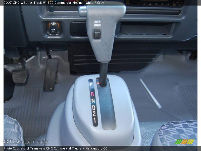 White / Gray 2007 GMC W Series Truck W4500 Commercial Moving