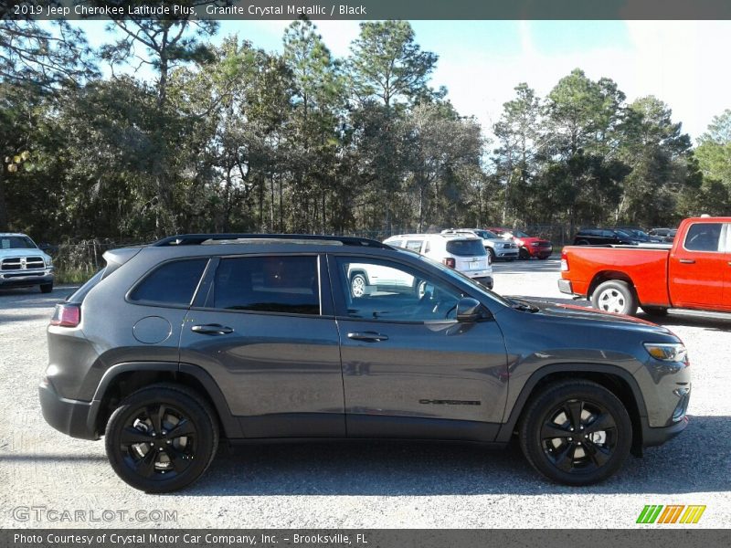 Granite Crystal Metallic / Black 2019 Jeep Cherokee Latitude Plus