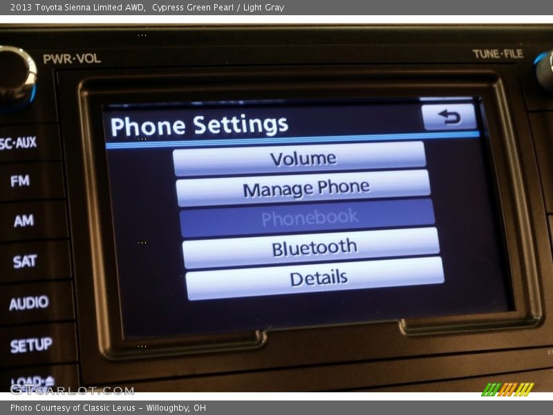 Cypress Green Pearl / Light Gray 2013 Toyota Sienna Limited AWD