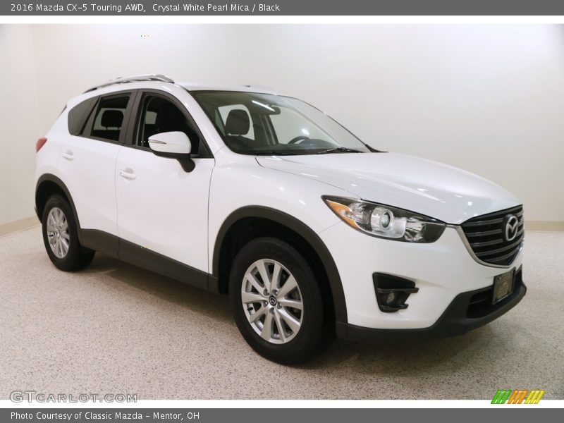 Crystal White Pearl Mica / Black 2016 Mazda CX-5 Touring AWD
