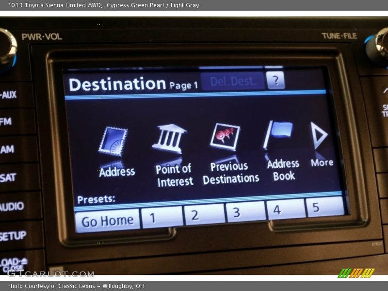 Cypress Green Pearl / Light Gray 2013 Toyota Sienna Limited AWD