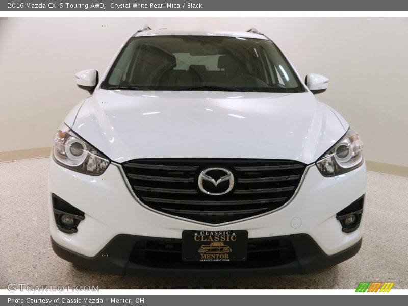 Crystal White Pearl Mica / Black 2016 Mazda CX-5 Touring AWD