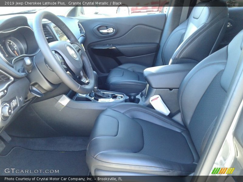 Granite Crystal Metallic / Black 2019 Jeep Cherokee Latitude Plus