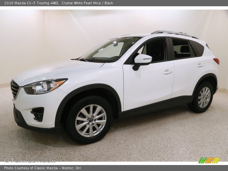 Crystal White Pearl Mica / Black 2016 Mazda CX-5 Touring AWD