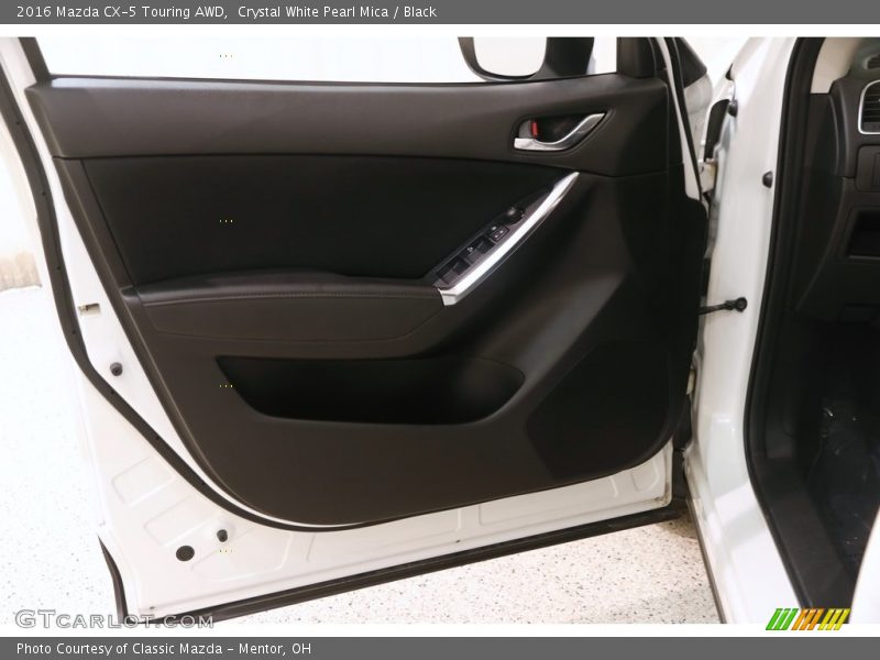 Crystal White Pearl Mica / Black 2016 Mazda CX-5 Touring AWD