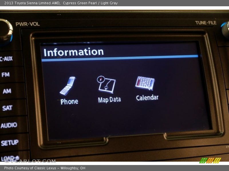 Cypress Green Pearl / Light Gray 2013 Toyota Sienna Limited AWD