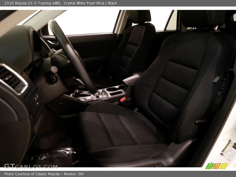 Crystal White Pearl Mica / Black 2016 Mazda CX-5 Touring AWD