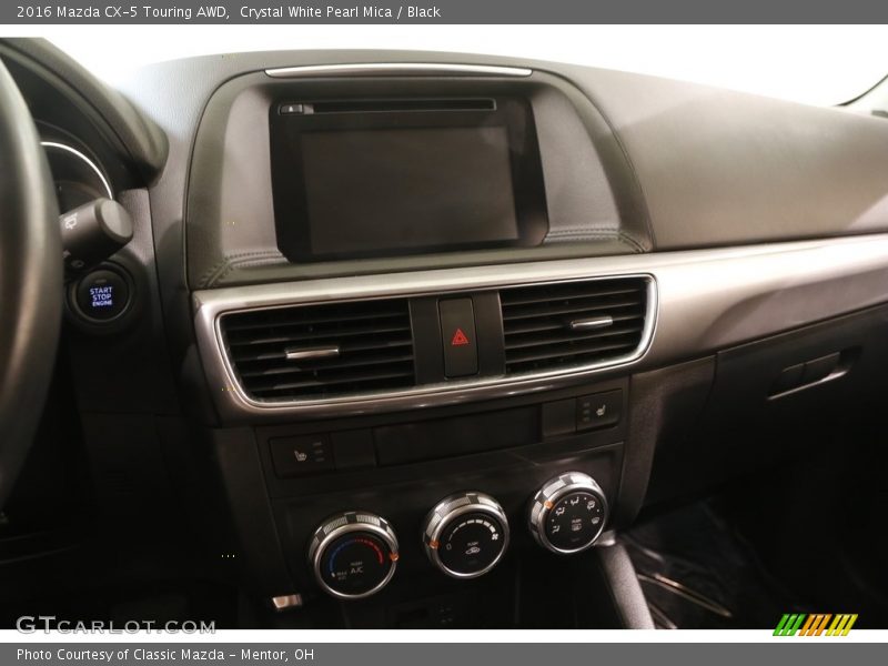 Crystal White Pearl Mica / Black 2016 Mazda CX-5 Touring AWD