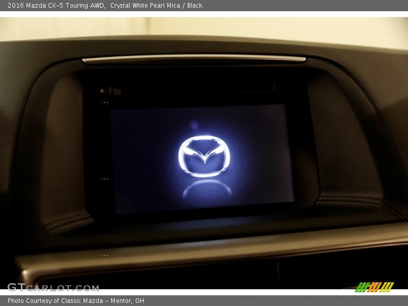 Crystal White Pearl Mica / Black 2016 Mazda CX-5 Touring AWD