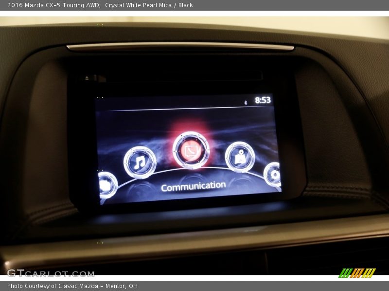 Crystal White Pearl Mica / Black 2016 Mazda CX-5 Touring AWD
