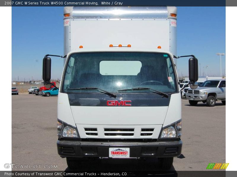 White / Gray 2007 GMC W Series Truck W4500 Commercial Moving