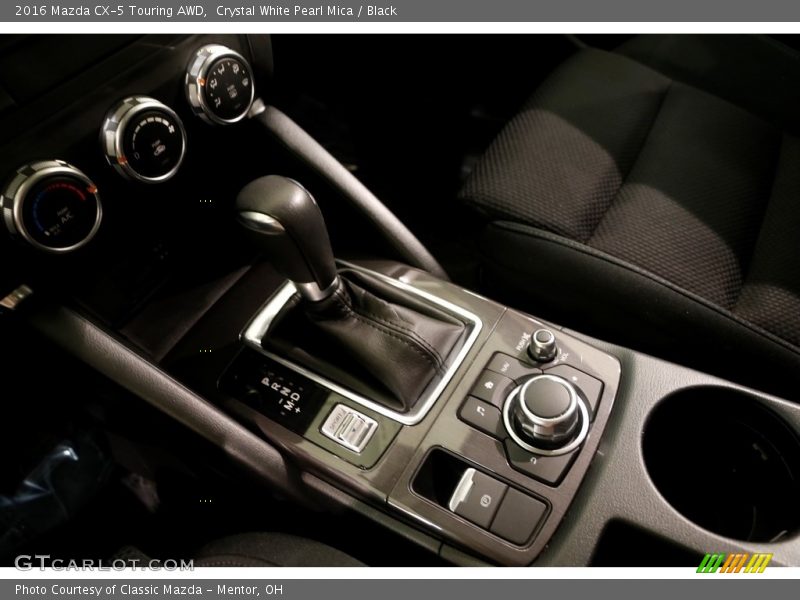 Crystal White Pearl Mica / Black 2016 Mazda CX-5 Touring AWD