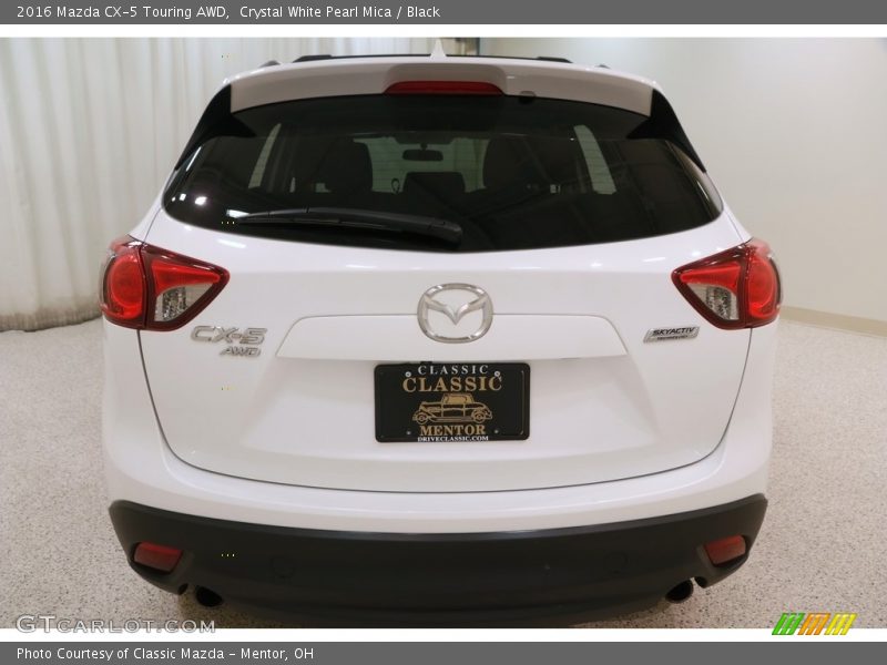 Crystal White Pearl Mica / Black 2016 Mazda CX-5 Touring AWD