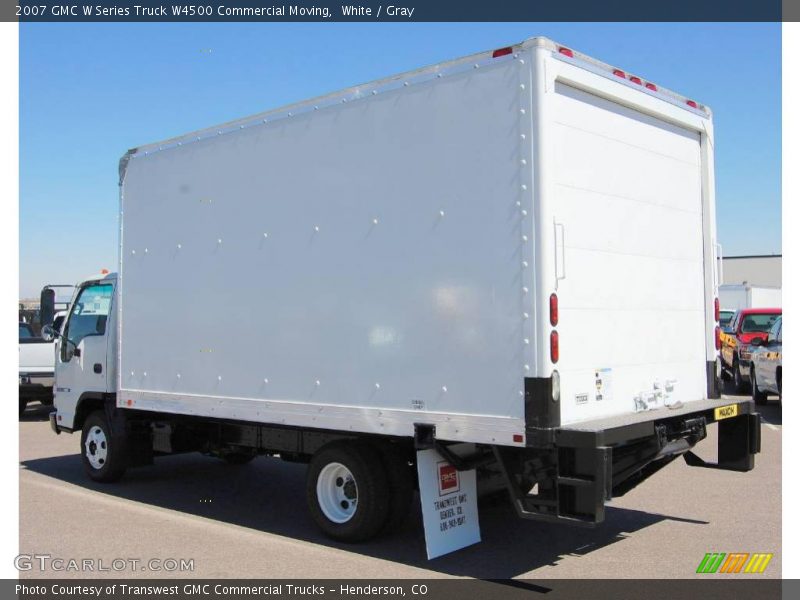 White / Gray 2007 GMC W Series Truck W4500 Commercial Moving