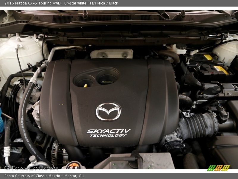 Crystal White Pearl Mica / Black 2016 Mazda CX-5 Touring AWD