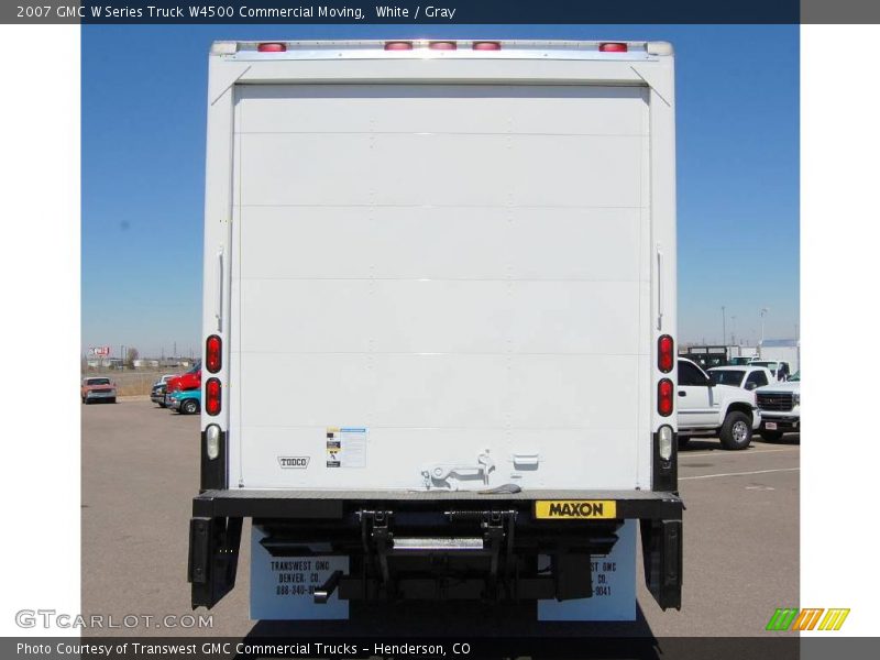 White / Gray 2007 GMC W Series Truck W4500 Commercial Moving