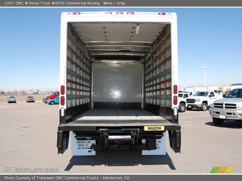 White / Gray 2007 GMC W Series Truck W4500 Commercial Moving