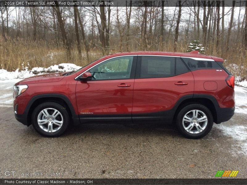Red Quartz Tintcoat / Jet Black 2019 GMC Terrain SLE AWD