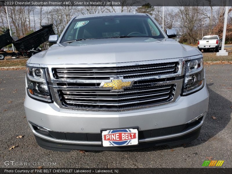 Silver Ice Metallic / Jet Black 2019 Chevrolet Suburban Premier 4WD