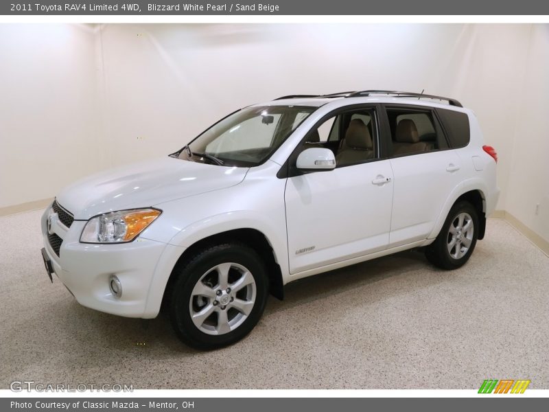 Blizzard White Pearl / Sand Beige 2011 Toyota RAV4 Limited 4WD