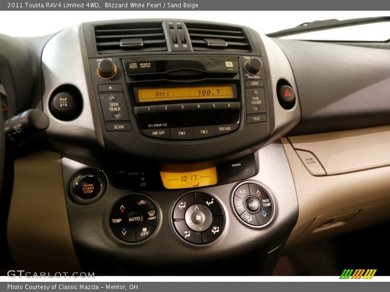 Blizzard White Pearl / Sand Beige 2011 Toyota RAV4 Limited 4WD