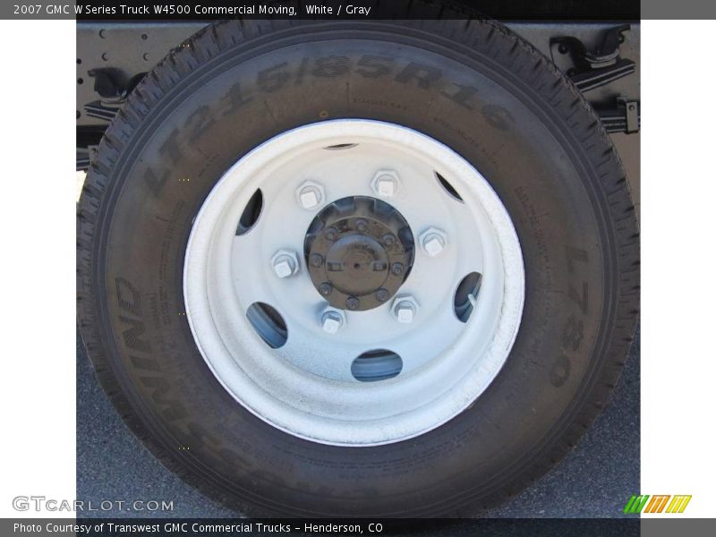 White / Gray 2007 GMC W Series Truck W4500 Commercial Moving