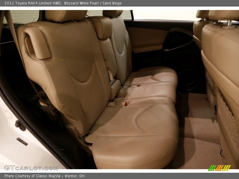 Blizzard White Pearl / Sand Beige 2011 Toyota RAV4 Limited 4WD