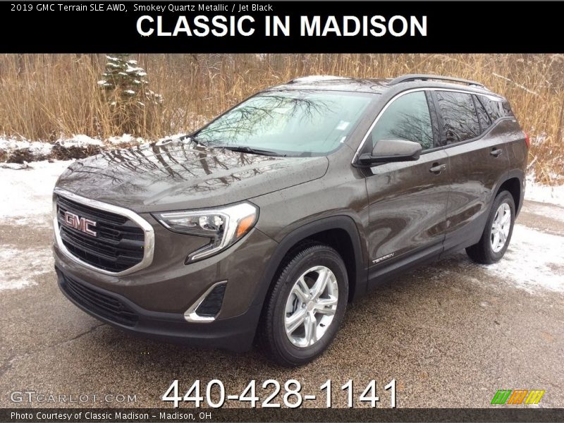 Smokey Quartz Metallic / Jet Black 2019 GMC Terrain SLE AWD