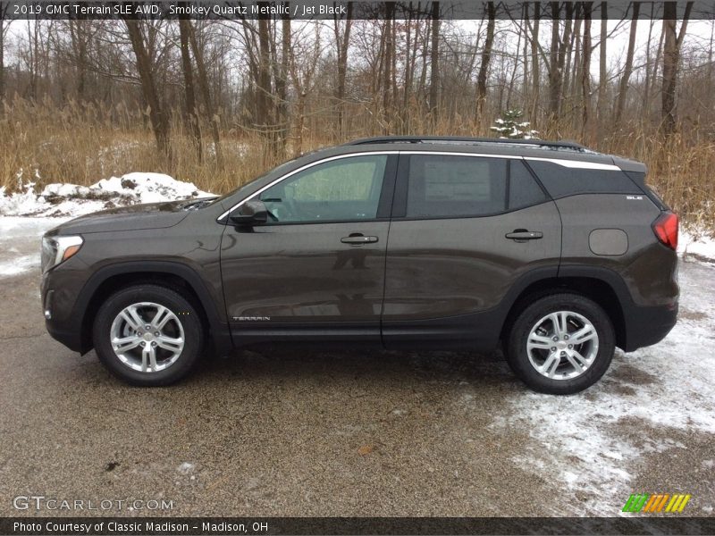 Smokey Quartz Metallic / Jet Black 2019 GMC Terrain SLE AWD