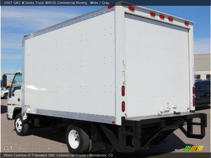 White / Gray 2007 GMC W Series Truck W4500 Commercial Moving