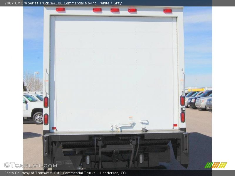 White / Gray 2007 GMC W Series Truck W4500 Commercial Moving