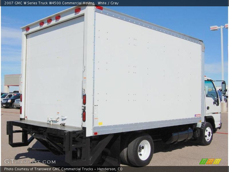 White / Gray 2007 GMC W Series Truck W4500 Commercial Moving