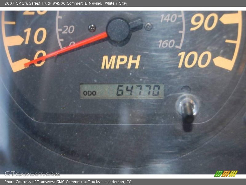 White / Gray 2007 GMC W Series Truck W4500 Commercial Moving