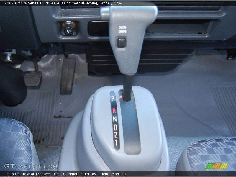 White / Gray 2007 GMC W Series Truck W4500 Commercial Moving