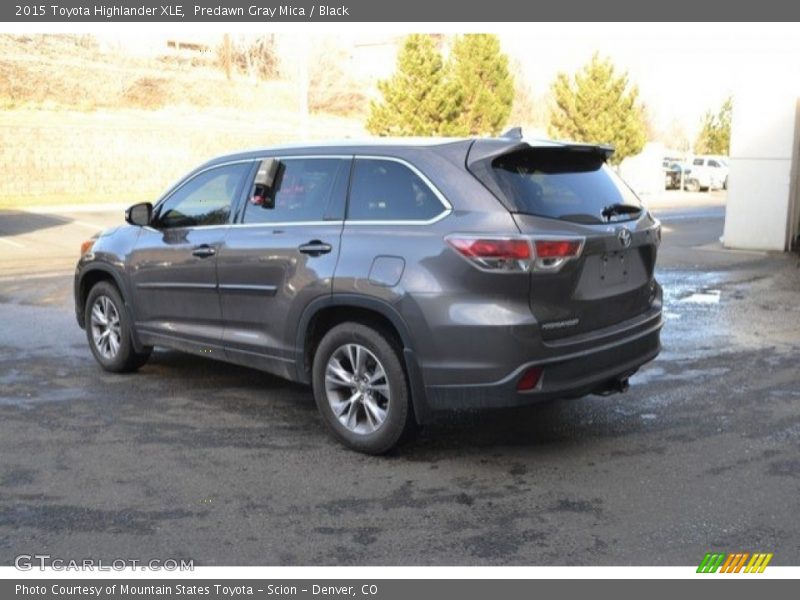 Predawn Gray Mica / Black 2015 Toyota Highlander XLE