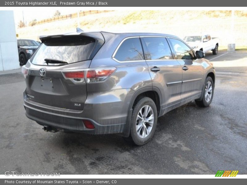 Predawn Gray Mica / Black 2015 Toyota Highlander XLE