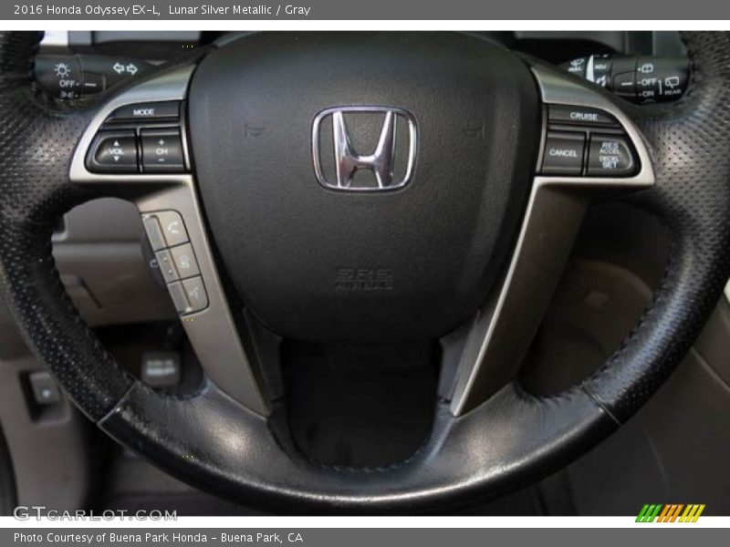 Lunar Silver Metallic / Gray 2016 Honda Odyssey EX-L