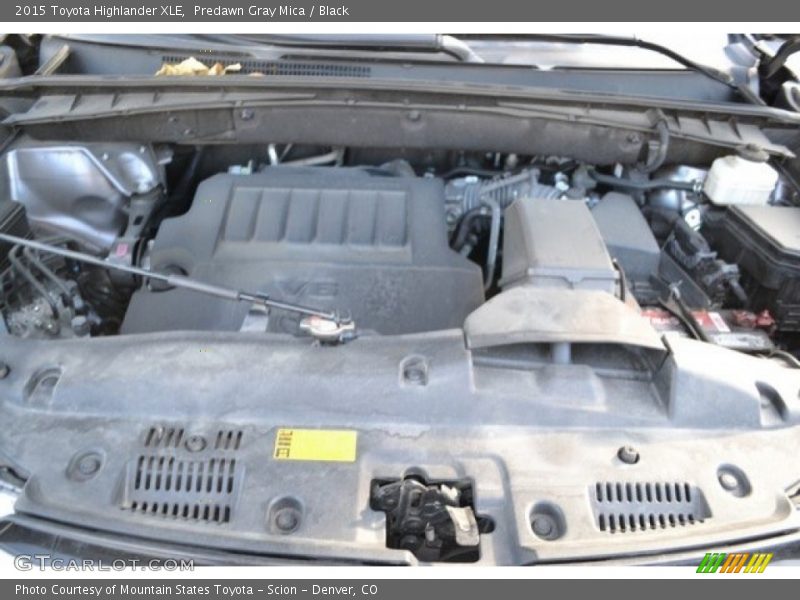 Predawn Gray Mica / Black 2015 Toyota Highlander XLE