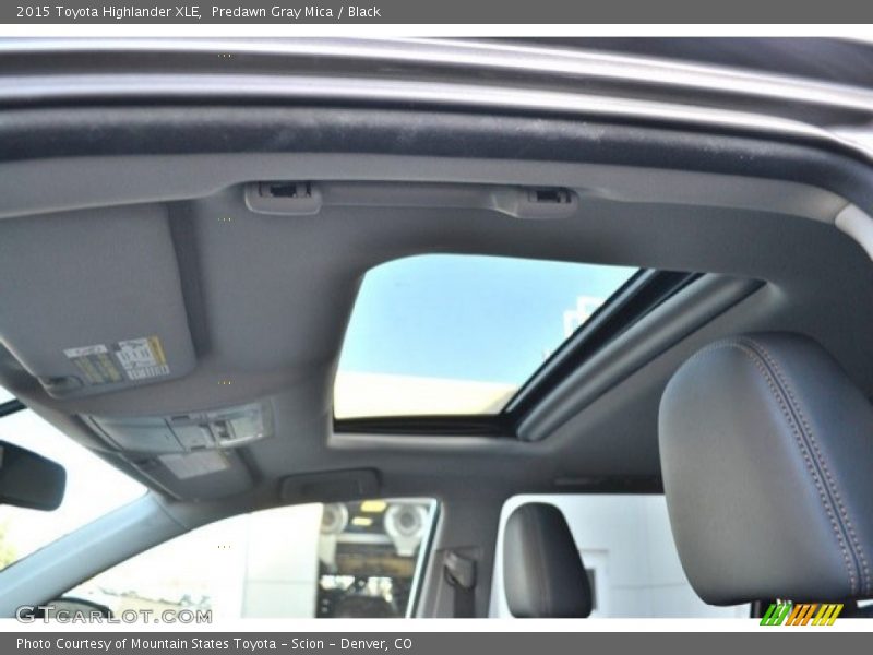 Predawn Gray Mica / Black 2015 Toyota Highlander XLE